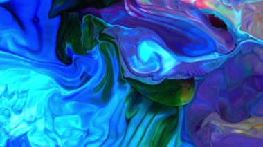 Akışkan Boyama Soyut Doku Yoğun Renkli Galaktik Canlı Renkler Doku Biçimi.