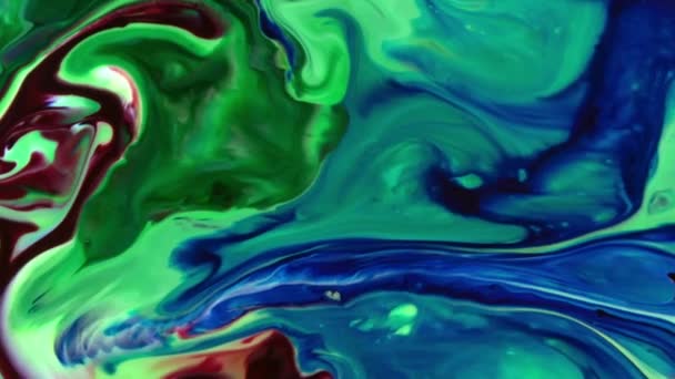Très Belle Encre Abstraite Couleur Galactique Peinture Liquide Concept Fond — Video