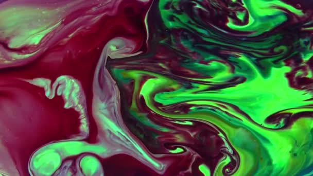 Abstract Dance Spread Colorful Ink Paints Background — Stock video