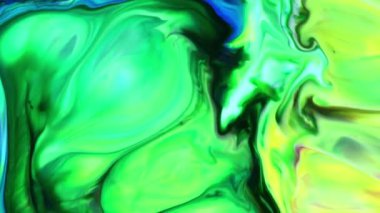 Abstract Dance and Spread of Colorful Ink Paints Background.