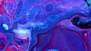 Yavaş Hareket Makro Desen Sanatsal Kavramsal Renk Yüzey Taşıyıcı Yüzey Sıvı Boya Sıçratma Sanatı Tasarımı.