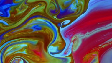 Soyut Renkli Galaktik Sacral Mürekkep Dalgaları Doku Arkaplanı.