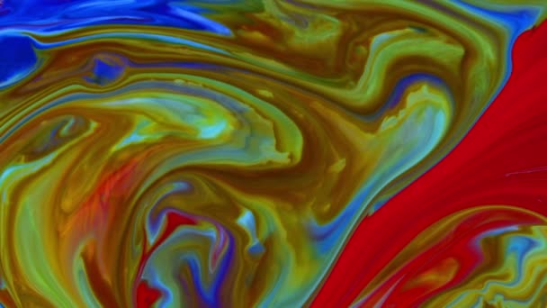 추상적 Liquid Ink Waves Texture Background — 비디오