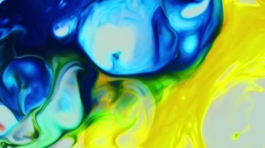 Abstract Dance and Spread of Colorful Ink Paints Background.