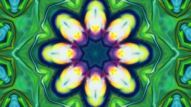 Soyut Süsleme Simetrik Kaleydoskop Doku Görüntüsü.