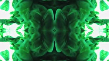 Kaleyidoscope Renkli Organik Boya Mürekkep Mandala Sanat Tasarımı Soyut Arkaplan Görüntüsü.