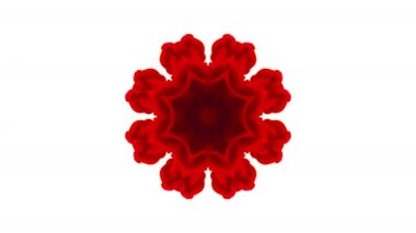 Kaleyidoscope Renkli Organik Boya Mürekkep Mandala Sanat Tasarımı Soyut Arkaplan Görüntüsü.