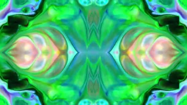 Abstract Kleurrijk Naadloos Patroon Caleidoscoop Textuur Beeldmateriaal — Stockvideo