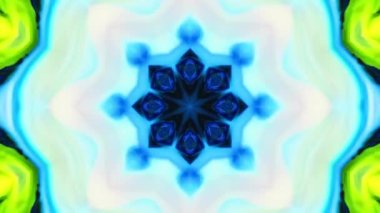 Soyut Süsleme Simetrik Kaleydoskop Doku Görüntüsü.