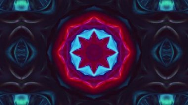 Soyut Kaleydoskop Döngüsel Mandala Sanat Tasarımı Soyut Doku Görüntüsü.