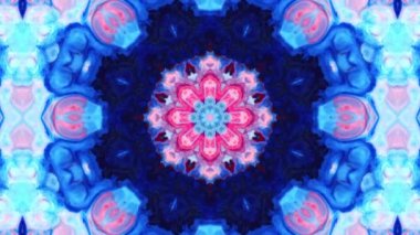 Soyut Kaleydoskop Döngüsel Mandala Sanat Tasarımı Soyut Doku Görüntüsü.