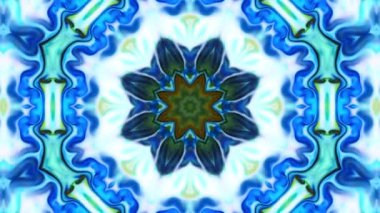 Soyut Kaleydoskop Döngüsel Mandala Sanat Tasarımı Soyut Doku Görüntüsü.
