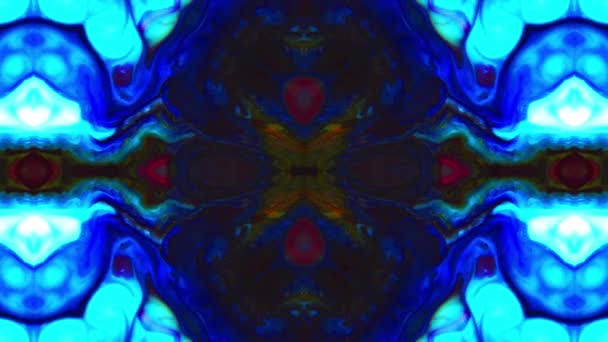 Abstrato Caleidoscópio Cíclico Mandala Art Design Abstrato Fundo Textura Filmagem — Vídeo de Stock