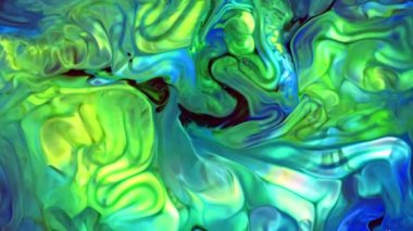 Ayrıntılı Yüzey Renkli Boya Dokusunda Soyut Organik Girdap Sonsuz Gerçeküstü Hipnotize