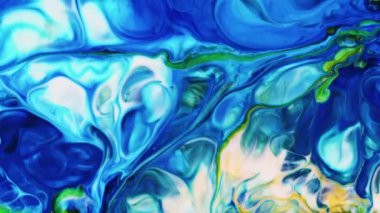 Ayrıntılı Yüzey Renkli Boya Dokusunda Soyut Organik Girdap Sonsuz Gerçeküstü Hipnotize