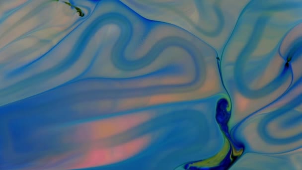 Барвистий Потік Фарби Розтягування Фону Текстури Відео — стокове відео
