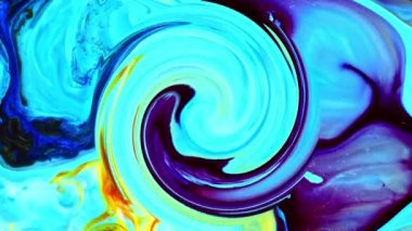 Güzel Mürekkep Soyut Psikedelik Boyası Sıvı Hareket Arkaplan Doku Görüntüleri.