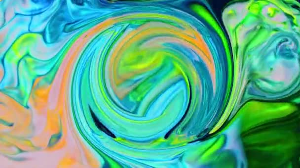 Nice Ink Abstract Psychedelic Paint Liquid Motion Háttér Textúra Felvételek — Stock videók