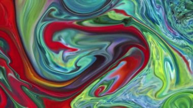 . Çok Güzel Mürekkep Soyut Sanatsal Desen Renkli Boya Sıvı Kavramı Doku Video.