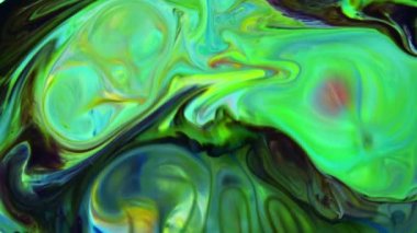 . Çok Güzel Mürekkep Soyut Sanatsal Desen Renkli Boya Sıvı Kavramı Doku Video.