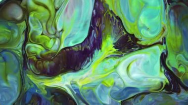 . Çok Güzel Mürekkep Soyut Sanatsal Desen Renkli Boya Sıvı Kavramı Doku Video.