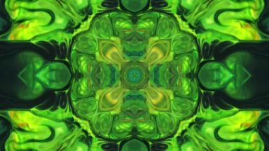 Soyut Kaleydoskop Döngüsel Mandala Sanat Tasarımı Soyut Doku Görüntüsü.