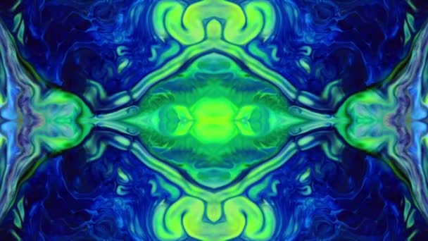 Abstract Kaleidoscoop Cyclisch Mandala Art Design Abstract Achtergrond Textuur Beeldmateriaal — Stockvideo