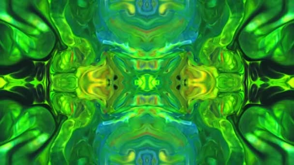 Abstract Kaleidoscoop Cyclisch Mandala Art Design Abstract Achtergrond Textuur Beeldmateriaal — Stockvideo