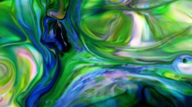 Sanatın Soyut Güzelliği Boya Patladı Renkli Fantezi Yayıldı.