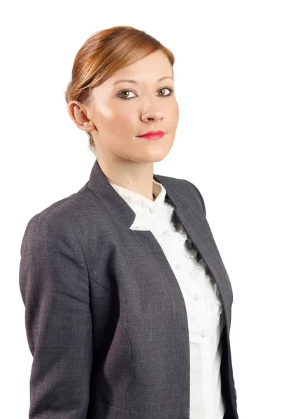Serious young business woman portrait — Stock Photo, Image