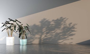 3D tasviri, büyük lüks, modern, parlak iç mekânlar sunuyor. Oturma odasındaki model bilgisayar dijital olarak üretiliyor.
