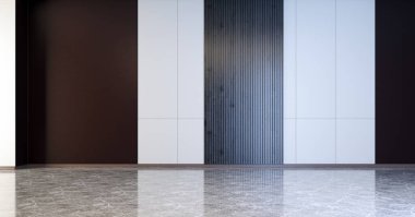 3D tasviri, büyük lüks, modern, parlak iç mekânlar sunuyor. Oturma odasındaki model bilgisayarlar dijital olarak oluşturuluyor.