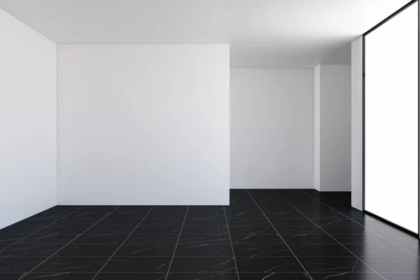 イラスト3Dレンダリング大規模な豪華な近代的な明るいインテリアリビングルームモックアップコンピュータデジタル生成画像 — ストック写真