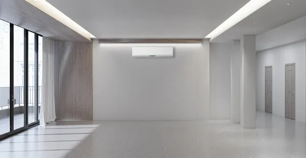 Gran Lujo Moderno Interiores Luminosos Sala Estar Con Aire Acondicionado — Foto de Stock