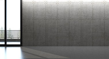 3D tasviri, büyük lüks, modern, parlak iç mekânlar sunuyor. Oturma odasındaki model bilgisayarlar dijital olarak oluşturuluyor.