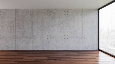 3D tasviri, büyük lüks, modern, parlak iç mekânlar sunuyor. Oturma odasındaki model bilgisayarlar dijital olarak oluşturuluyor.