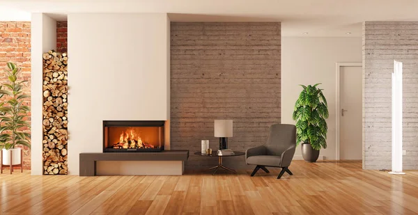 3D tasviri, büyük lüks, modern, parlak iç mekânlar sunuyor. Oturma odasındaki model bilgisayarlar dijital olarak oluşturuluyor.