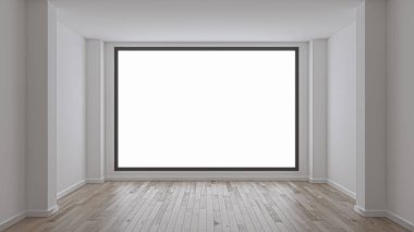 3D tasviri, büyük lüks, modern, parlak iç mekânlar sunuyor. Oturma odasındaki model bilgisayarlar dijital olarak oluşturuluyor.