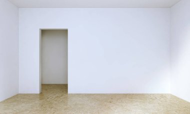 3D tasviri, büyük lüks, modern, parlak iç mekânlar sunuyor. Oturma odasındaki model bilgisayarlar dijital olarak oluşturuluyor.