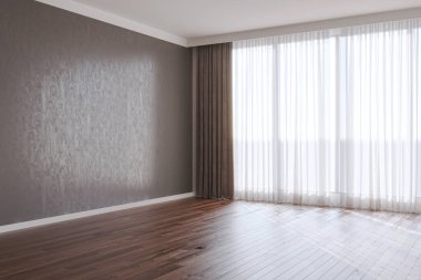 3D tasviri, büyük lüks, modern, parlak iç mekânlar sunuyor. Oturma odasındaki model bilgisayarlar dijital olarak oluşturuluyor.