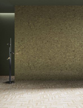 3D tasviri, büyük lüks, modern, parlak iç mekânlar sunuyor. Oturma odasındaki model bilgisayarlar dijital olarak oluşturuluyor.