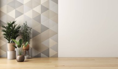 3D tasviri, büyük lüks, modern, parlak iç mekânlar sunuyor. Oturma odasındaki model bilgisayarlar dijital olarak oluşturuluyor.