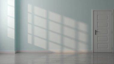 3D tasviri, büyük lüks, modern, parlak iç mekânlar sunuyor. Oturma odasındaki model bilgisayarlar dijital olarak oluşturuluyor.