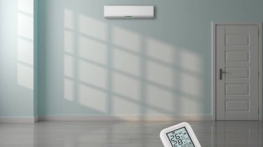 3D tasviri, büyük lüks, modern, parlak iç mekânlar sunuyor. Oturma odasındaki model bilgisayarlar dijital olarak oluşturuluyor.