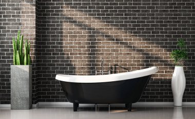 3D tasviri, büyük lüks, modern, parlak iç mekânlar sunuyor. Oturma odasındaki model bilgisayarlar dijital olarak oluşturuluyor.