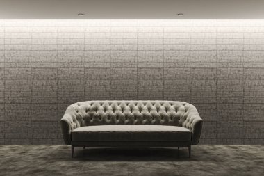 3D tasviri, büyük lüks, modern, parlak iç mekânlar sunuyor. Oturma odasındaki model bilgisayarlar dijital olarak oluşturuluyor.