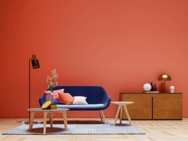 3D tasviri, büyük lüks, modern, parlak iç mekânlar sunuyor. Oturma odasındaki model bilgisayarlar dijital olarak oluşturuluyor.