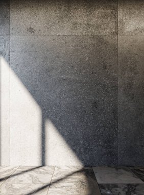 3D tasviri, büyük lüks, modern, parlak iç mekânlar sunuyor. Oturma odasındaki model bilgisayarlar dijital olarak oluşturuluyor.