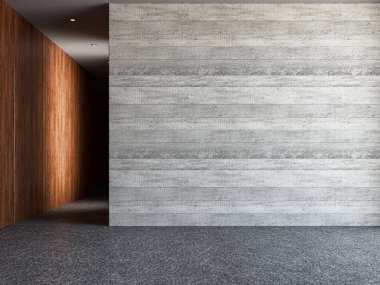 3D tasviri, büyük lüks, modern, parlak iç mekânlar sunuyor. Oturma odasındaki model bilgisayarlar dijital olarak oluşturuluyor.