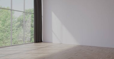 3D tasviri, büyük lüks, modern, parlak iç mekânlar sunuyor. Oturma odasındaki model bilgisayarlar dijital olarak oluşturuluyor.